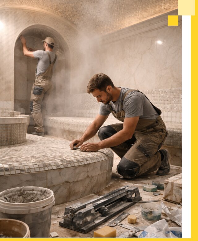 Профессиональный дизайн хамама и SPA под ключ в Ачинске