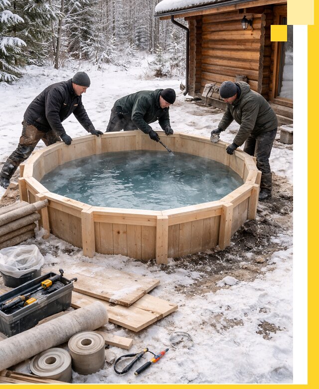 Изготовление и установка ледяных купелей под ключ в Ачинске